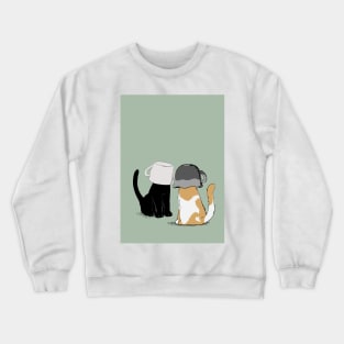 Duel Cats Crewneck Sweatshirt